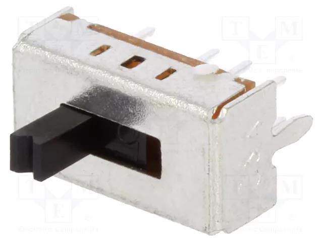 Switch: slide; Pos: 3; DP3T; 0.1A/12VDC; ON-ON-ON; THT; -30÷70°C C&K OS203011MS1QP1