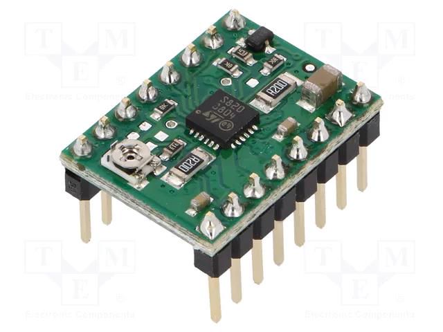 Stepper motor controller; STSPIN820; 900mA; Uin mot: 7÷45V POLOLU POLOLU-2879