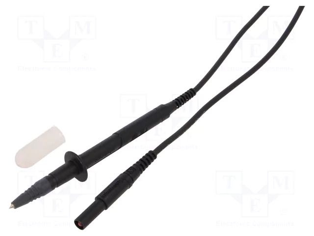 Test lead; 16A; probe tip,banana plug 4mm; Len: 1m; red SCHÜTZINGER SPL7316NI1100-SW