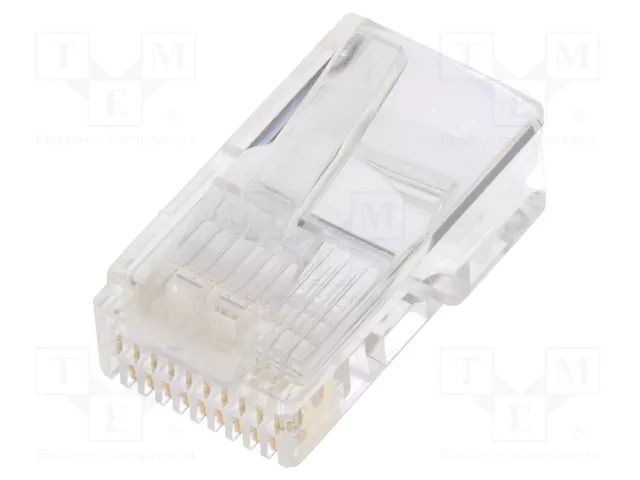 Connector: RJ50; plug; PIN: 10; 10p10c; for cable; IDC,crimped ENCITECH RJ4810P10CR