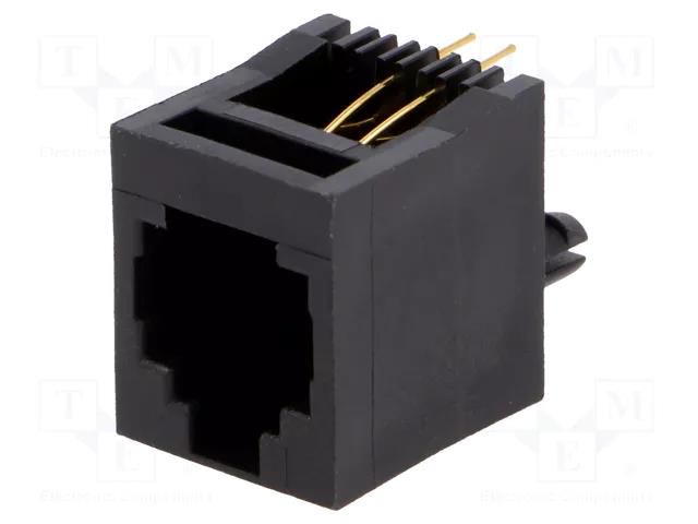 Connector: RJ11; socket; PIN: 4; 6p4c; THT; straight ENCITECH RJJ64NFV