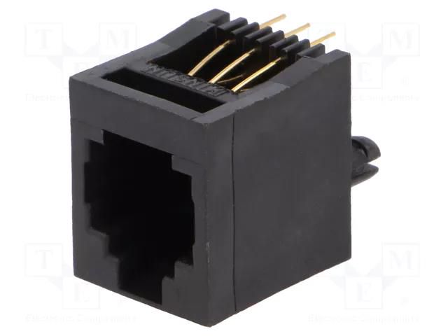 Connector: RJ12; socket; PIN: 6; 6p6c; THT; straight ENCITECH RJJ66NFV