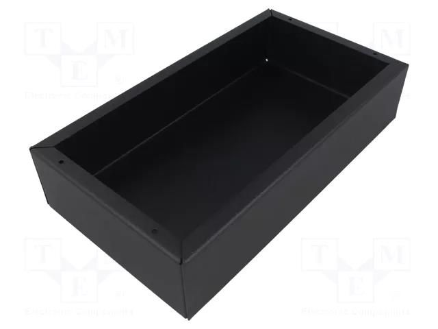 Enclosure: enclosure base; X: 127mm; Y: 229mm; Z: 51mm; 1441; steel HAMMOND HM-1441-14BK3