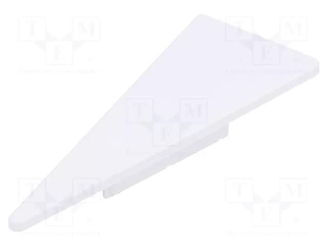 Cap for LED profiles; white; 2pcs; ABS; WALLE12 TOPMET TOP-B8900001