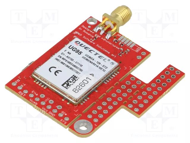 Expansion board; UART,USB; EGPRS,GNSS,LTE Cat M1,NB-IoT; IoT R&D SOFTWARE SOLUTIONS UGSM219-BG96-UFL