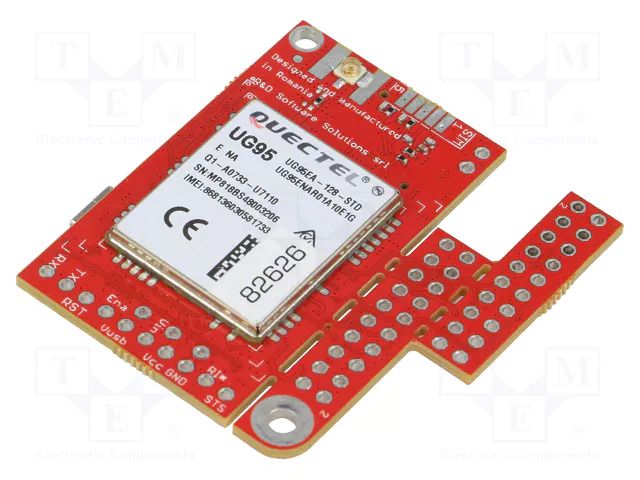 Expansion board; UART,USB; 3G; IoT; 900MHz,1800MHz,2100MHz R&D SOFTWARE SOLUTIONS UGSM219-UG95E-UFL