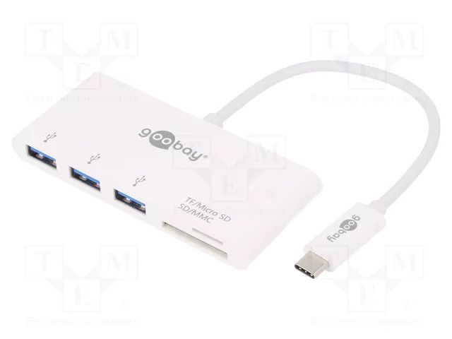 Adapter; USB 3.0; 0.15m; white; Connector colour: white GOOBAY USB.C-ADAP-01