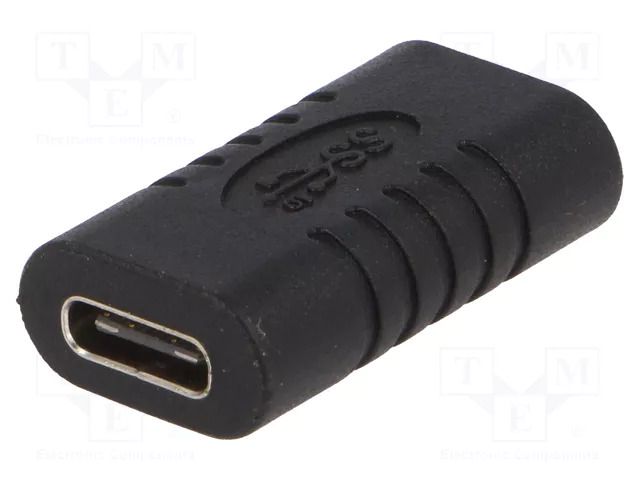 Adapter; USB 3.0; USB C socket,both sides GOOBAY USB.C-F/F-BK
