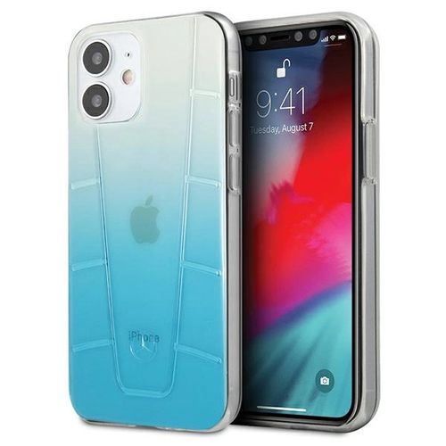 Mercedes Transparent Line Case for iPhone 12 mini - Blue, Mercedes 3700740483688 3700740483688