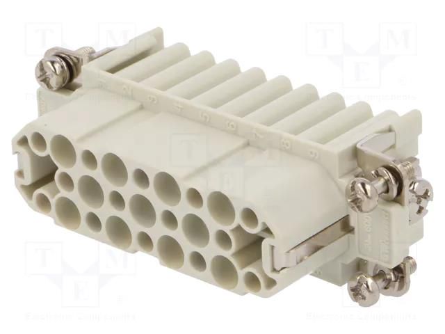 Connector: HDC; contact insert; female; GWconnect; PIN: 25; 250V MOLEX MX-93601-0099