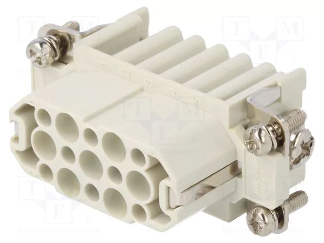 Connector: HDC; contact insert; female; GWconnect; PIN: 15; 250V MOLEX MX-93601-0091