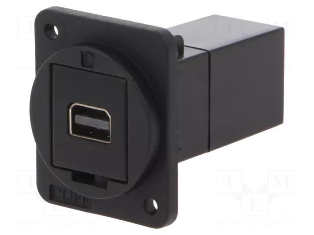 Coupler; mini DisplayPort socket,both sides; FT; 19x24mm CLIFF CP30202X