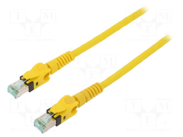 Patch cord; RJ45 plug movable left/right ±90°,both sides; 6a HARTING 09488585745020