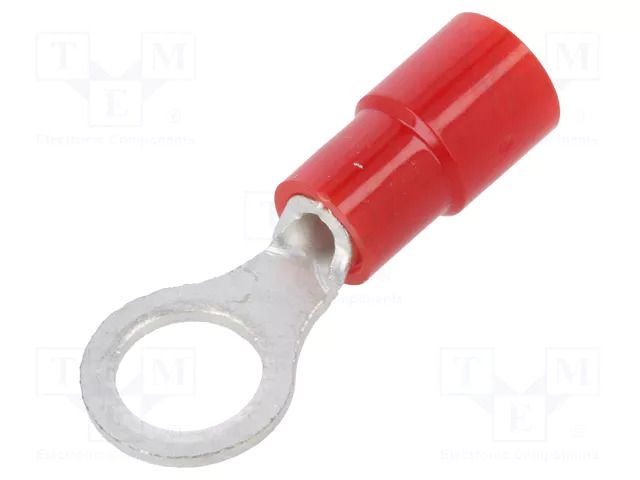 Tip: ring; M5; Ø: 5.3mm; 0.3÷1.65mm2; crimped; for cable; insulated NICHIFU TMEX1.25-5