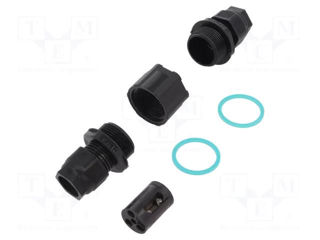 Connector: AC supply; screw terminal; TH390; 7÷13.5mm; 0.5÷4mm2 TECHNO THB.390.A1A