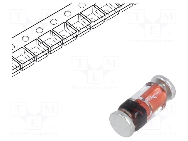 Diode: switching; SMD; 100V; 300mA; 4ns; QuadroMELF; Ufmax: 0.72V CDIL LS4448-CDI