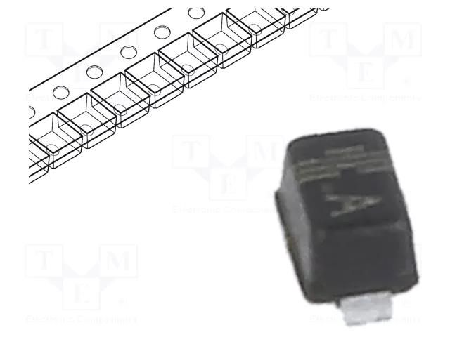 Diode: switching; SMD; 85V; 250mA; 4ns; SOD523; Ufmax: 1.25V; Ifsm: 4A CDIL BAS516-CDI