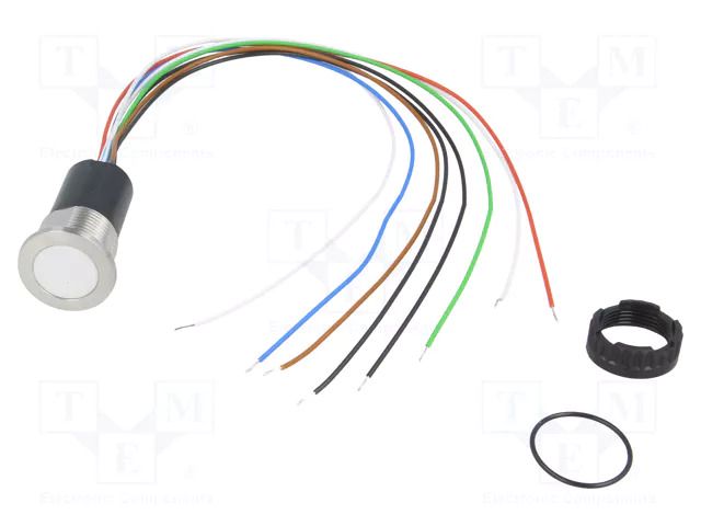 Switch: capacitive; Pos: 2; SPST-NO; 0.1A/42VAC; 0.1A/60VDC; IP67 SCHURTER 3-101-403