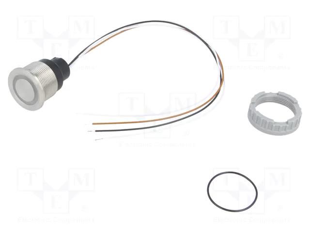 Switch: capacitive; Pos: 2; SPST; 0.1A/42VAC; 0.1A/60VDC; IP67; CPS SCHURTER 3-101-405