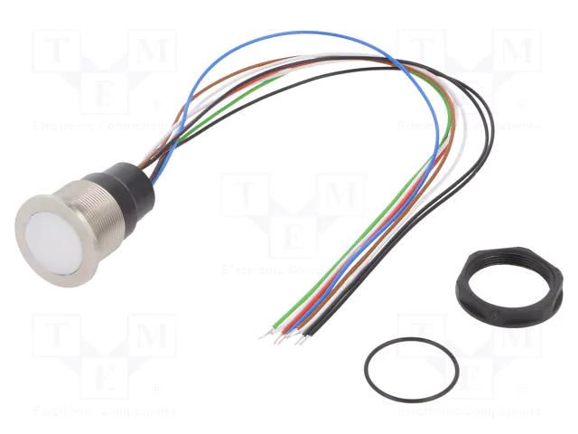 Switch: capacitive; Pos: 2; SPST-NO; 0.1A/42VAC; 0.1A/60VDC; IP67 SCHURTER 3-101-414
