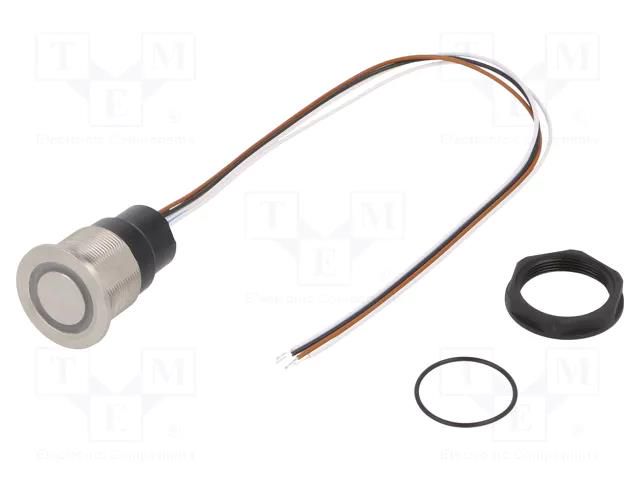 Switch: capacitive; Pos: 2; SPST; 0.1A/42VAC; 0.1A/60VDC; IP67; CPS SCHURTER 3-101-423