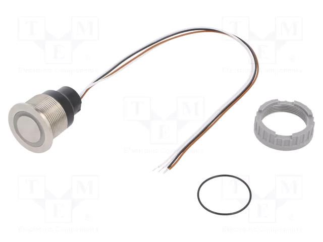 Switch: capacitive; Pos: 2; SPST; 0.1A/42VAC; 0.1A/60VDC; IP67; CPS SCHURTER 3-101-431