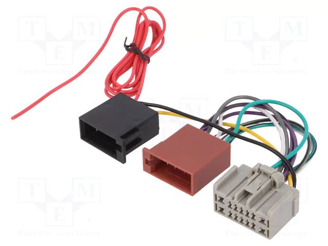 Connector; radio,ISO; Ford,Volvo; PIN: 14 4CARMEDIA ZRS-146