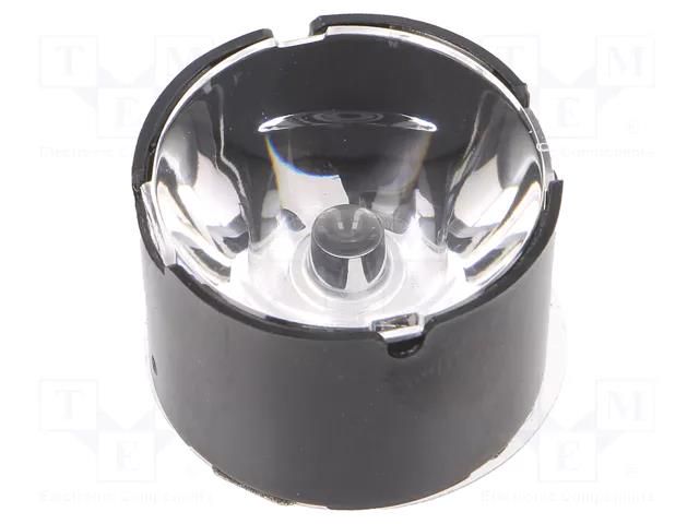LED lens; round; plexiglass PMMA; transparent; 6÷12°; H: 14.7mm LEDIL CA14505