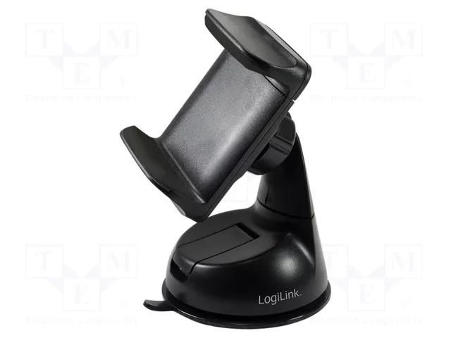 Car holder; black; for dashboard,for windscreen; 4÷6" LOGILINK AA0119