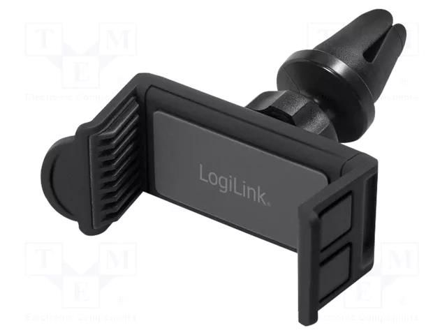 Car holder; black; air vent; 3.5÷5.5" LOGILINK AA0113
