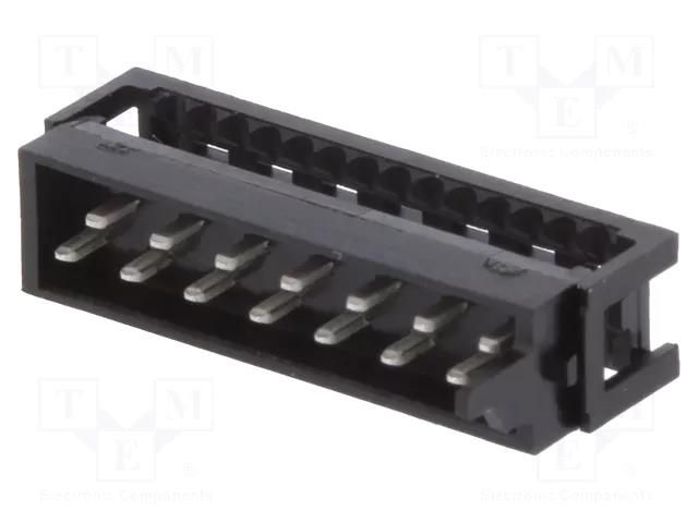 Connector: Micro-MaTch; plug; male; PIN: 14; IDC; for ribbon cable TE Connectivity 1-2178712-4/C