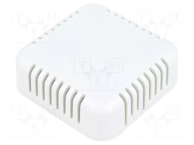 Enclosure: multipurpose; X: 60mm; Y: 60mm; Z: 20mm; vented; 1551V; ABS HAMMOND HM-1551V3GY