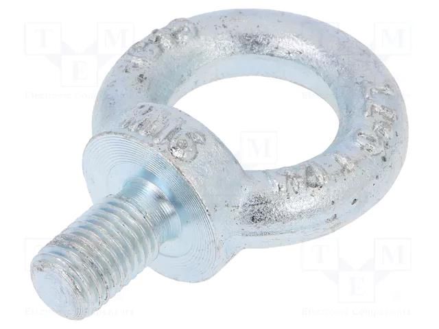 Lifting eye bolt; M16x27; Head: eye; steel; zinc; DIN 580; 35mm DROMET D-SZU16