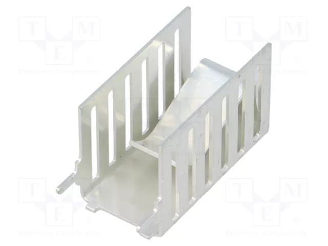 Heatsink: moulded; L: 25mm; W: 13mm; H: 16mm; 22.4K/W; copper; clip-on FISCHER ELEKTRONIK FK264