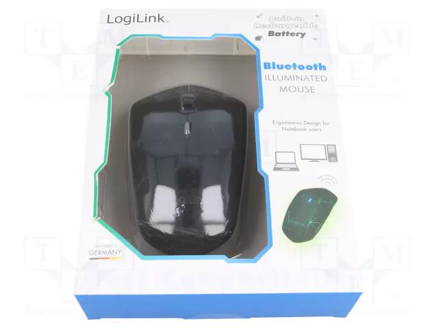 Mouse; black; wireless,Bluetooth 3.0 EDR,optical; No.of butt: 4 LOGILINK ID0172