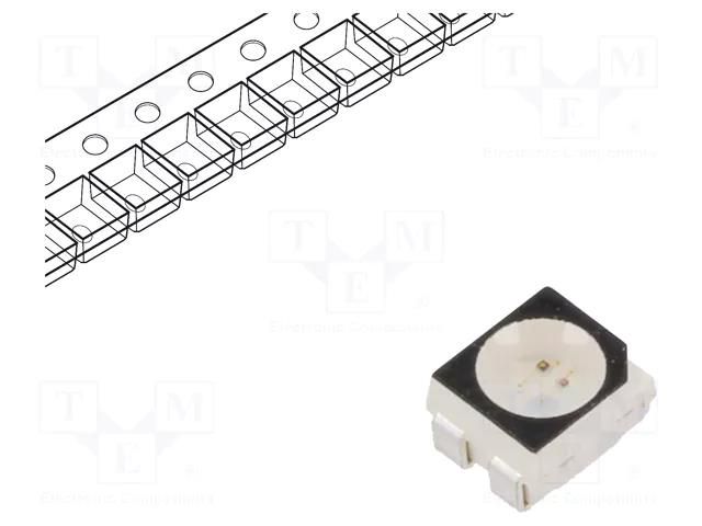 LED; red/yellow-green; SMD; 3528,PLCC4; 1.8÷2.4/1.8÷2.4VDC; 120° REFOND RF-P5RA30BS-B22-WE