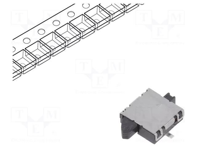 Switch: detecting; Pos: 2; SPST; 0.01A/5VDC; 500mΩ; 0.39N; 1.7mm PANASONIC ESE31R11T