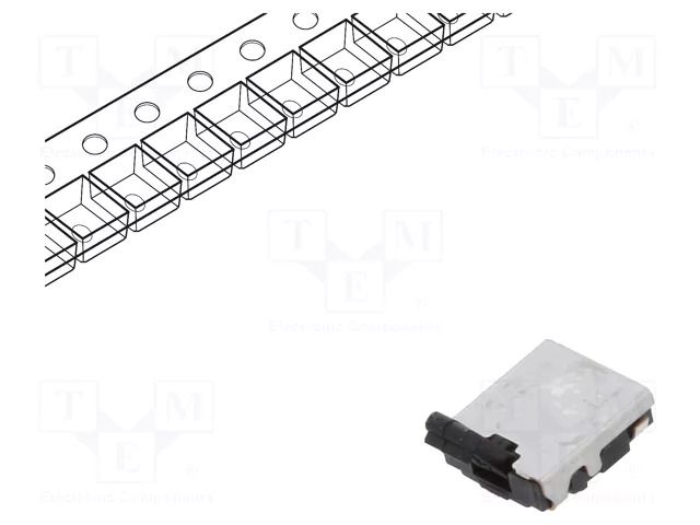 Switch: detecting; Pos: 2; SPST; 0.01A/5VDC; Leads: curved; 500mΩ PANASONIC ESE13V01B