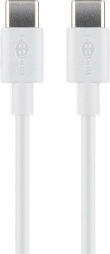 USB-C™ Charging and Sync Cable, 1 m, white - for devices with a USB-C™ connection, white 66317