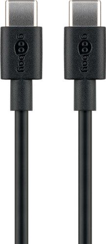 USB-C™ Charging and Sync Cable, 1 m, black - for devices with a USB-C™ connection, black 66318