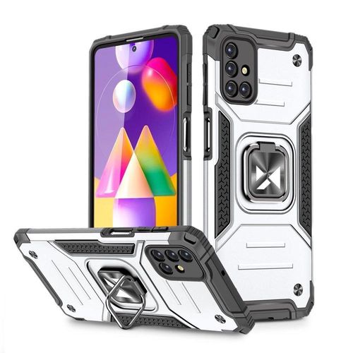 Wozinsky Ring Armor Case Kickstand Tough Rugged Cover for Samsung Galaxy M31s silver, Wozinsky 5907769315695 5907769315695