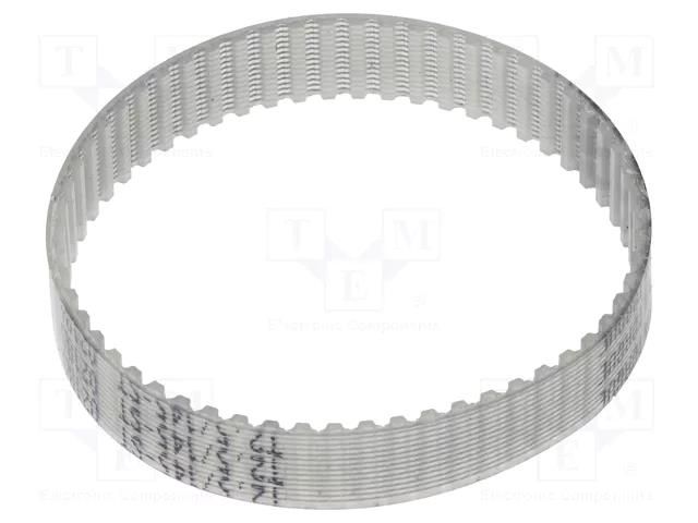 Timing belt; T2.5; W: 8mm; H: 1.3mm; Lw: 145mm; Tooth height: 0.7mm OPTIBELT T2.5-145-8-77ZA