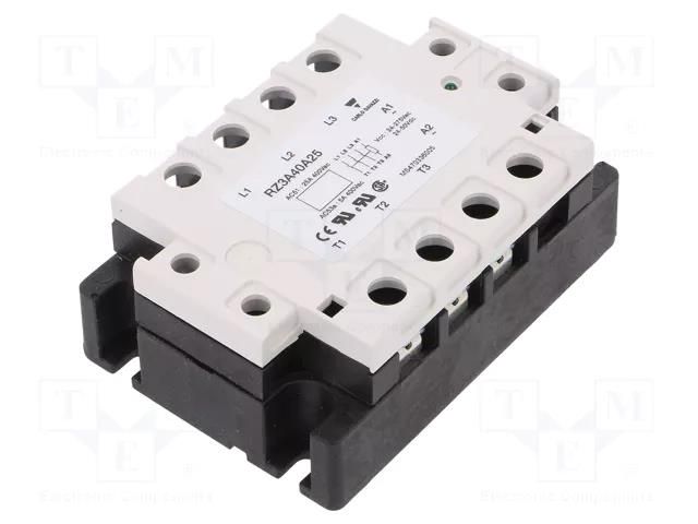 Relay: solid state; 25A; Uswitch: 24÷440VAC; 3-phase; -30÷80°C CARLO GAVAZZI RZ3A40A25