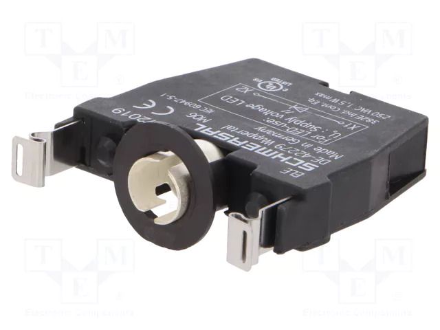 Lamp socket; 22mm; EF; Illumin: BA9S,LED; IP20; front fixing SCHMERSAL 101006529