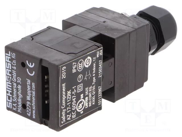 Safety switch: key operated; AZ 17; NC + NO; IP67; plastic; black SCHMERSAL 101133967