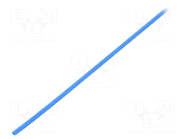 Heat shrink sleeve; thin walled; 3: 1; 1.5mm; L: 1m; blue; GTI 3000 3M GTI3000-1.5/0.5-BL