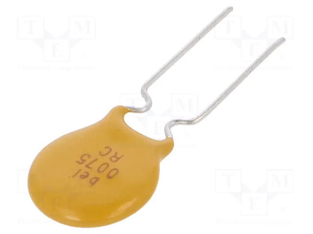 Fuse: PTC polymer; 750mA; THT BEL FUSE 0ZRC0075FF1E