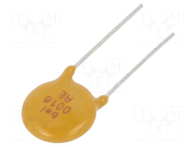 Fuse: PTC polymer; 160mA; THT BEL FUSE 0ZRE0016FF1C
