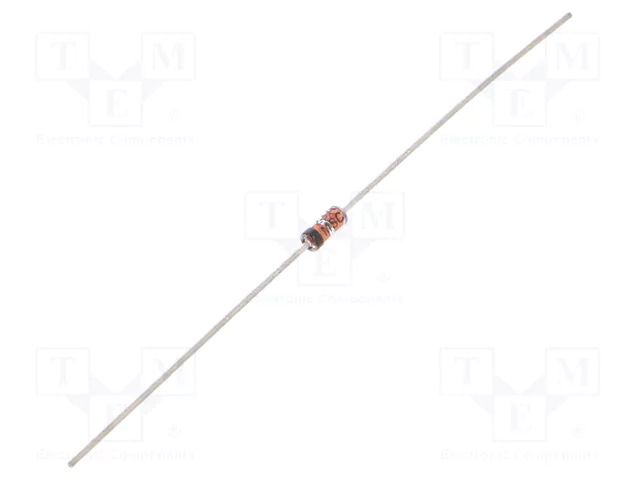 Diode: Zener; 0.5W; 6.2V; 7.5mA; tape; DO35; single diode; Ir: 2uA MICROCHIP TECHNOLOGY 1N823A