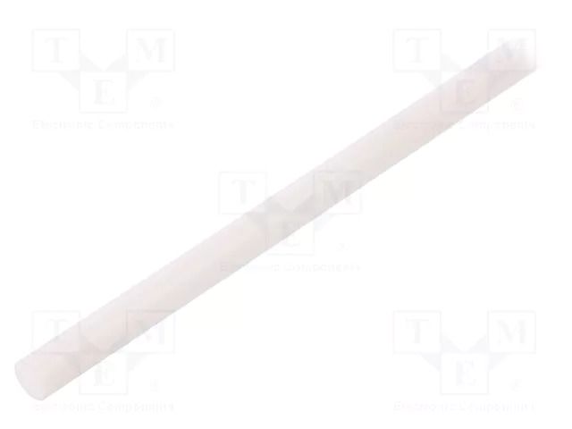 Rod; Ø: 10mm; L: 500mm; natural; extruded; Length tolerance: 0; +1mm MITSUBISHI CHEMICAL ADV. MATERIALS 20011292N010050000